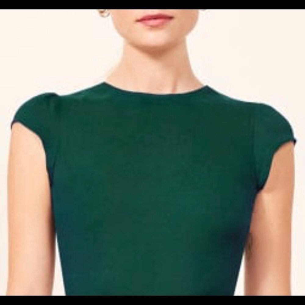 Reformation Luis Dress - EMERALD GREEN
